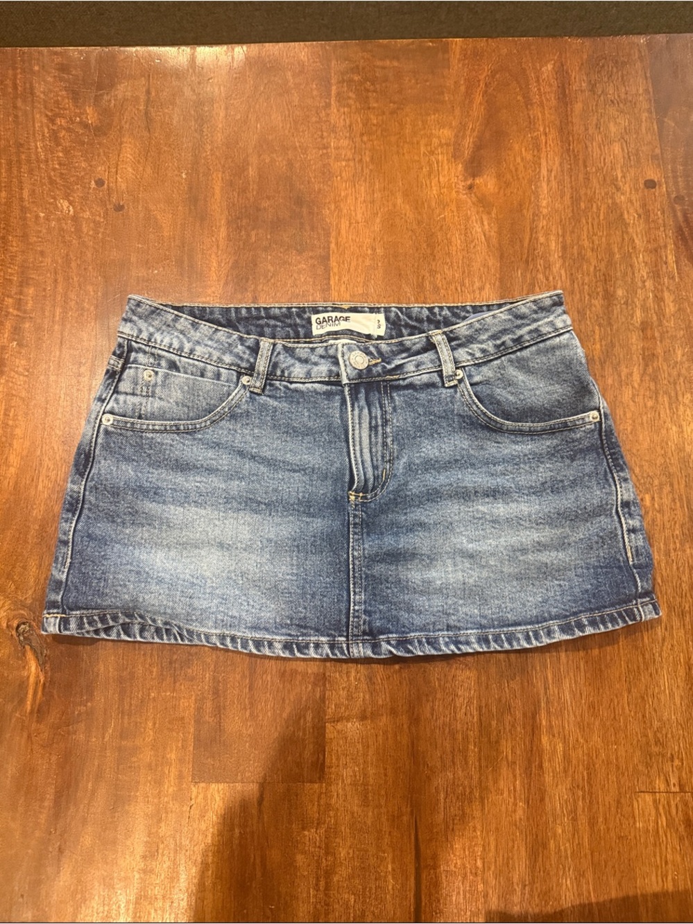 Garage Denim Micro Skort